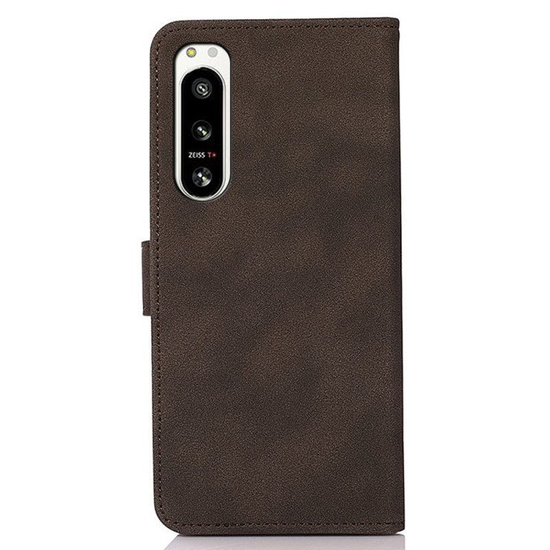 Kotelot Sony Xperia 5 IV Khazneh Fashion Leather Effect