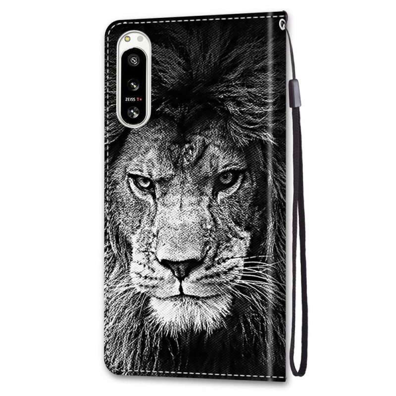 Kotelot Sony Xperia 5 IV Suojaketju Kuori Lanyard Lion