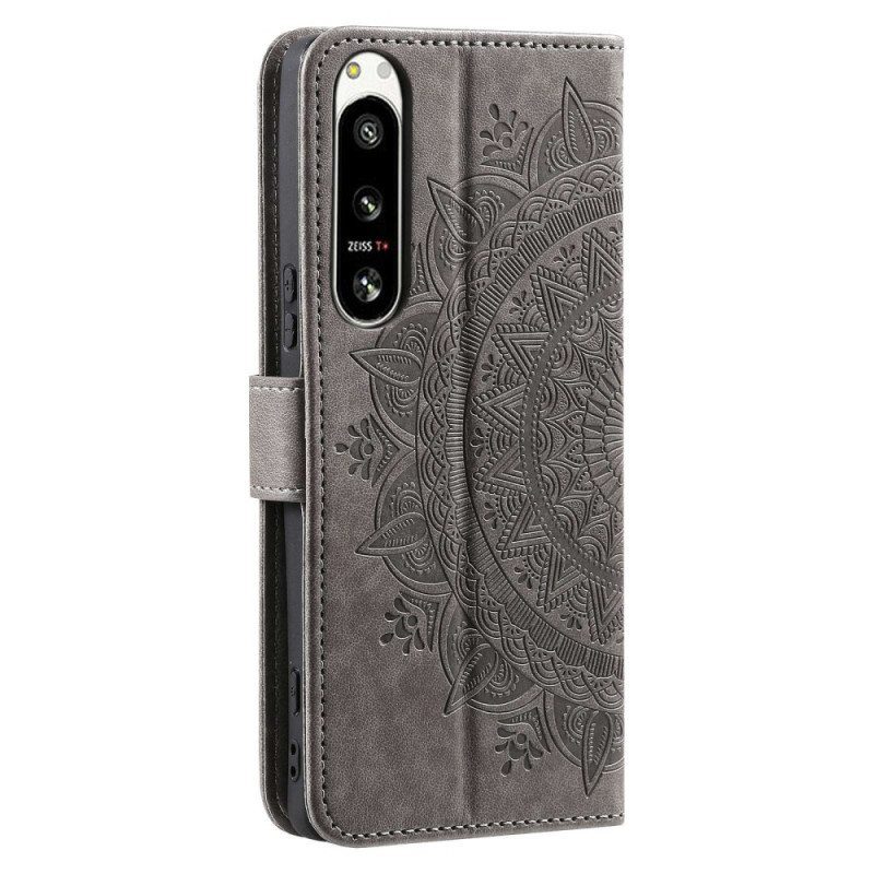 Kotelot Sony Xperia 5 IV Suojaketju Kuori Strappy Sun Mandala