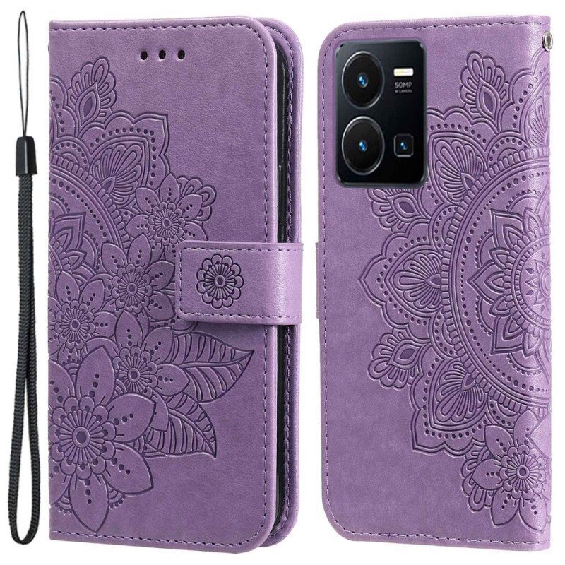 Kotelot Vivo Y35 Suojaketju Kuori Strappy Mandala