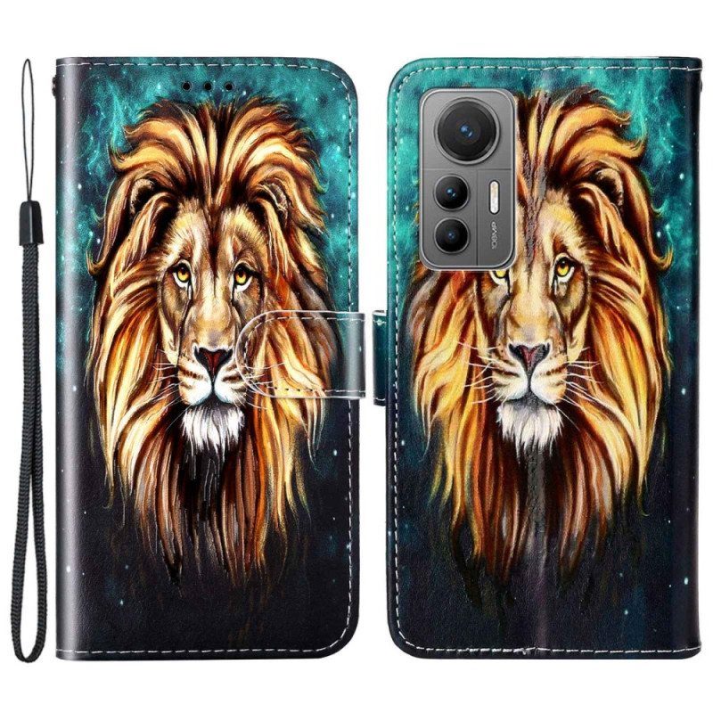 Kotelot Xiaomi 12 Lite Suojaketju Kuori Lanyard Lion