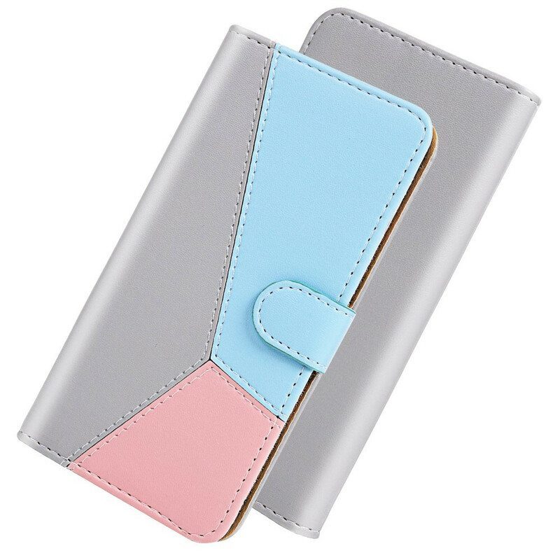 Kotelot Xiaomi Redmi Note 10 / 10S Tricolor Leather Effect