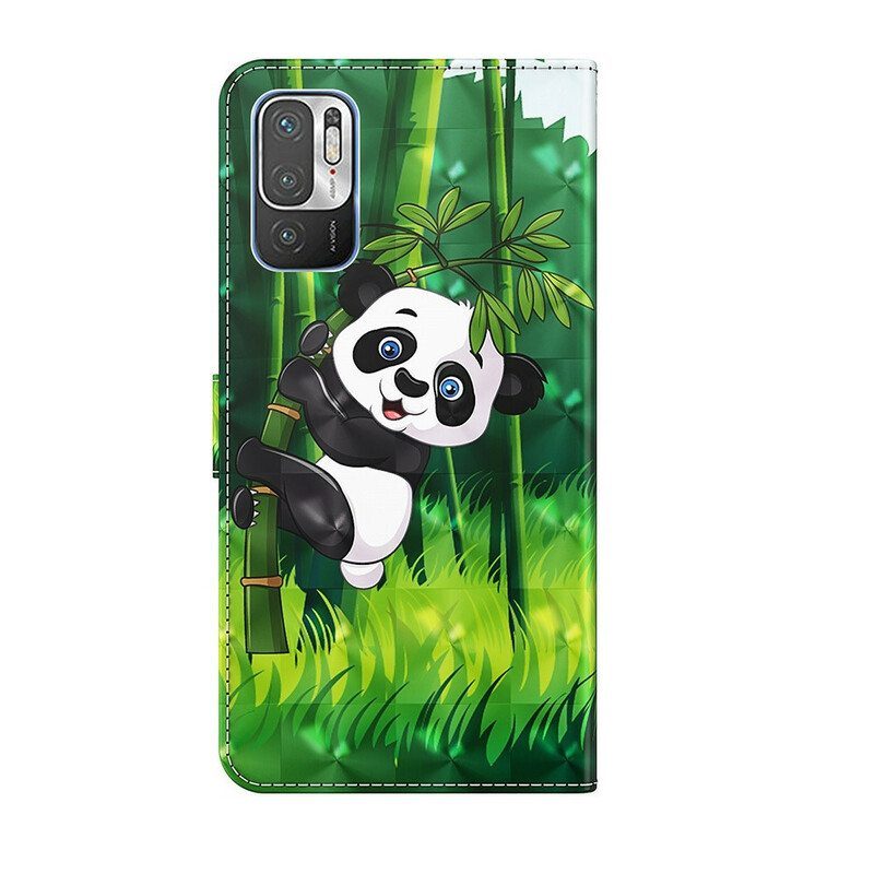 Kotelot Xiaomi Redmi Note 10 5G Panda Ja Bambu