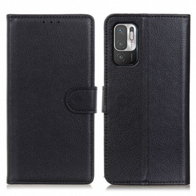 Kotelot Xiaomi Redmi Note 10 5G Perinteinen Litchi Faux Leather