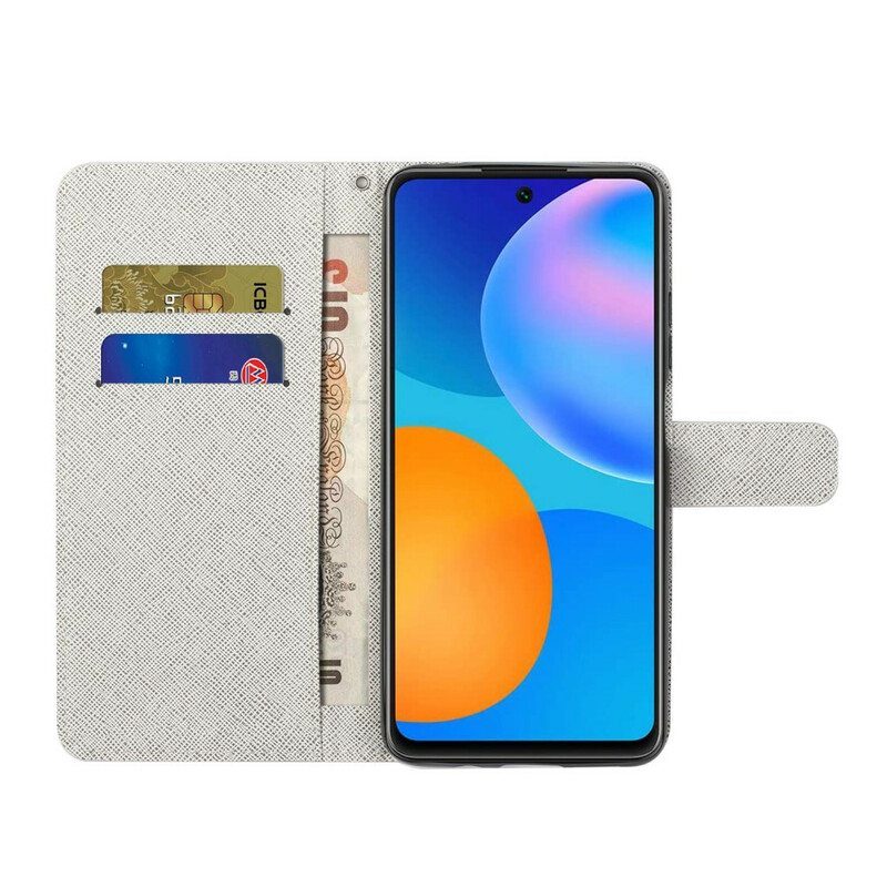 Kotelot Xiaomi Redmi Note 10 5G Suojaketju Kuori Kuun Hihnan Kukat