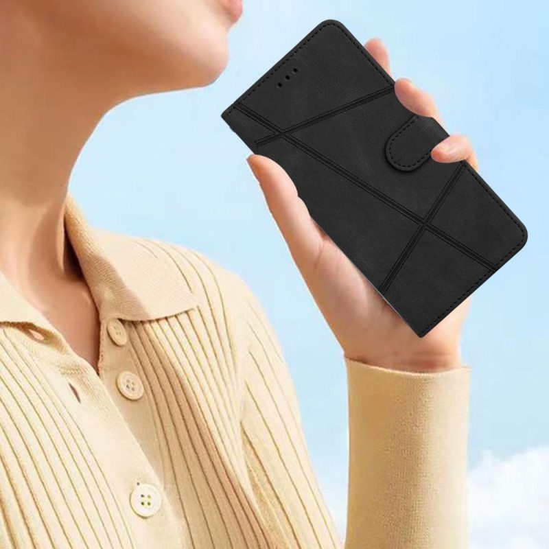 Kotelot Xiaomi Redmi Note 12 4G Suojaketju Kuori Strappy Geometric