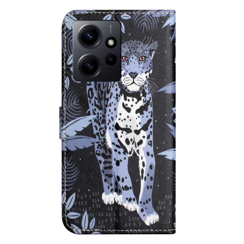 Kotelot Xiaomi Redmi Note 12 4G Suojaketju Kuori Strappy Leopard