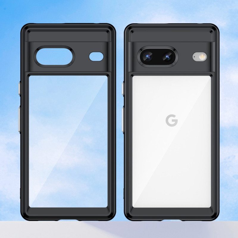 Kuori Google Pixel 7 Läpinäkyvä Hybridi