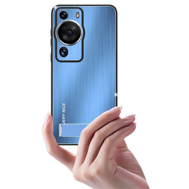 Kuori Huawei P60 Pro Harjattu Alumiini Tuella