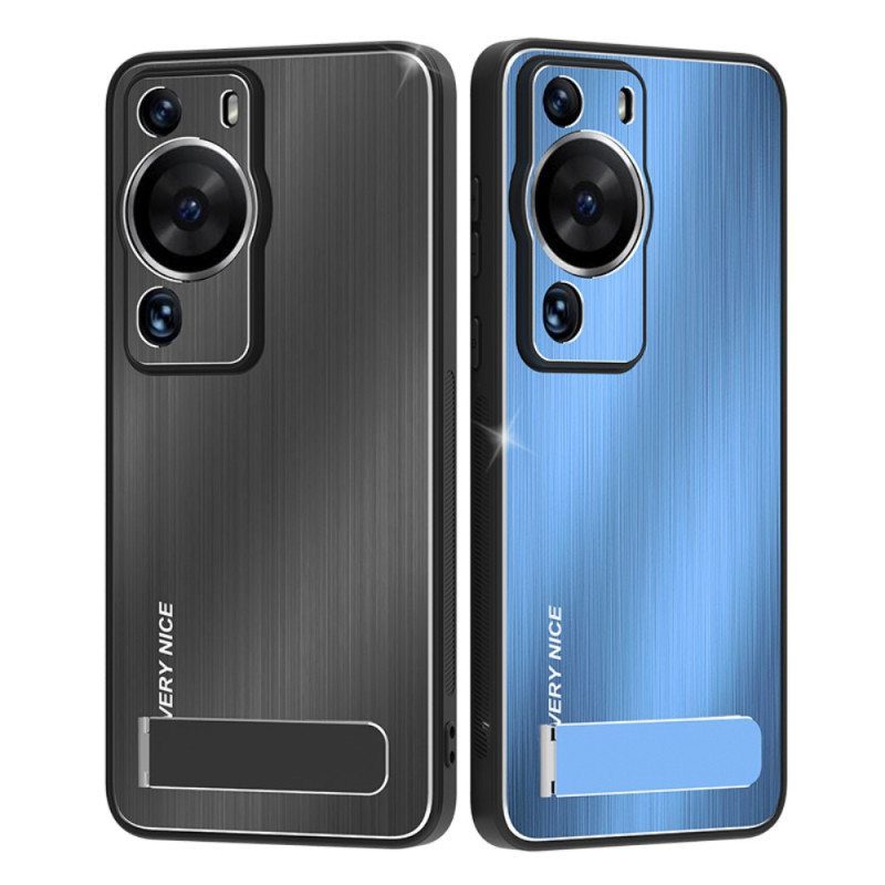 Kuori Huawei P60 Pro Harjattu Alumiini Tuella