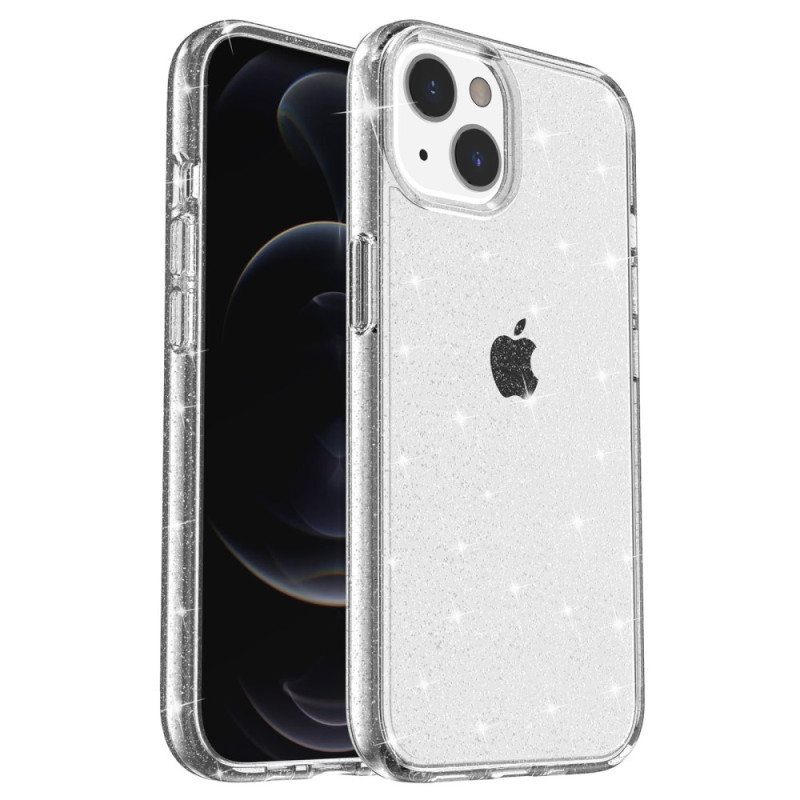 Kuori iPhone 15 Läpinäkyvä Glitter