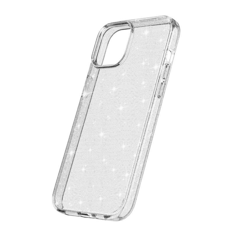 Kuori iPhone 15 Läpinäkyvä Glitter