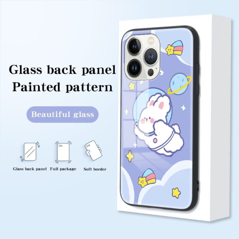 Kuori iPhone 15 Pro Bubble Dog -karkaistu Lasi