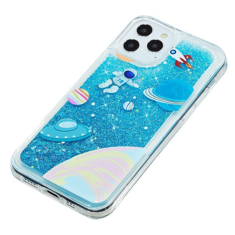 Kuori iPhone 15 Pro Max Space Glitter