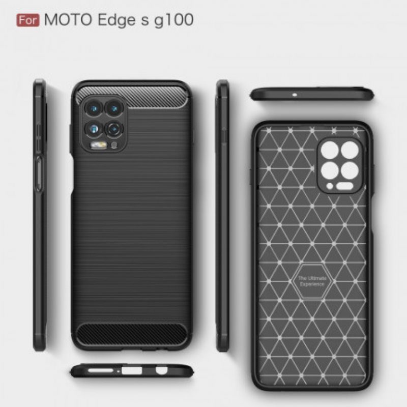 Kuori Moto G100 Harjattua Hiilikuitua