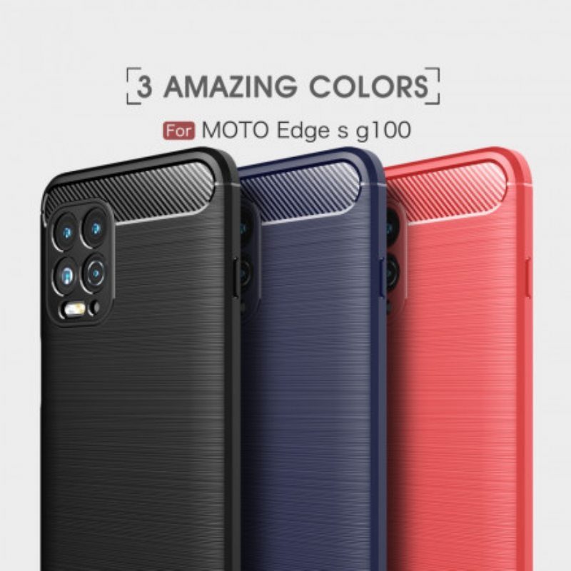 Kuori Moto G100 Harjattua Hiilikuitua