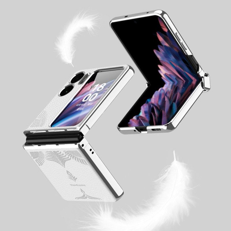 Kuori Oppo Find N2 Flip Kotelot Flip Litsi Nahkatyyli