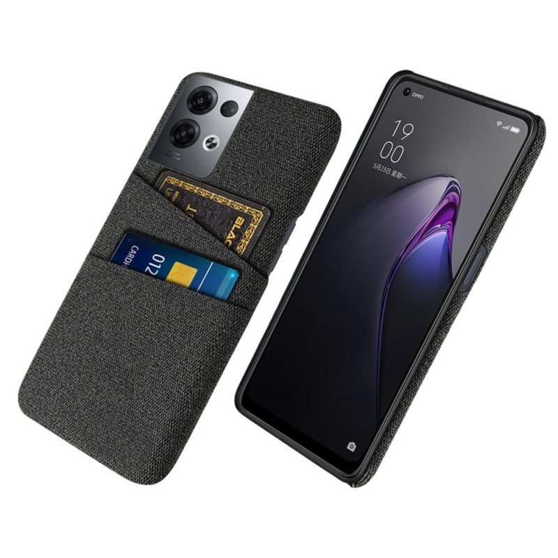 Kuori Oppo Reno 8 Pro Korttipidikkeen Kangas