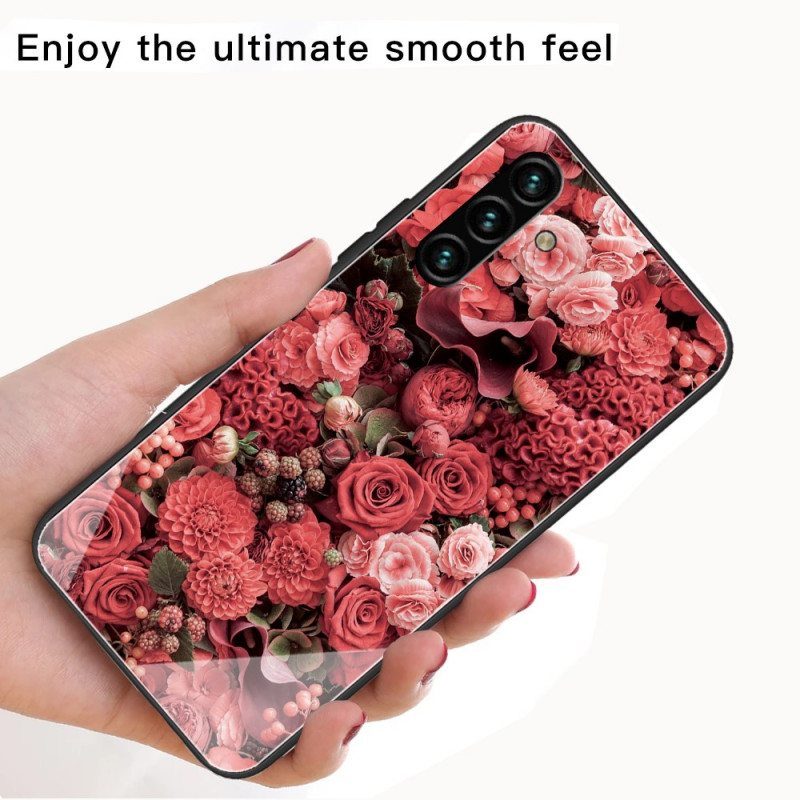 Kuori Samsung Galaxy A13 5G / A04s Rose Flowers Karkaistu Lasi