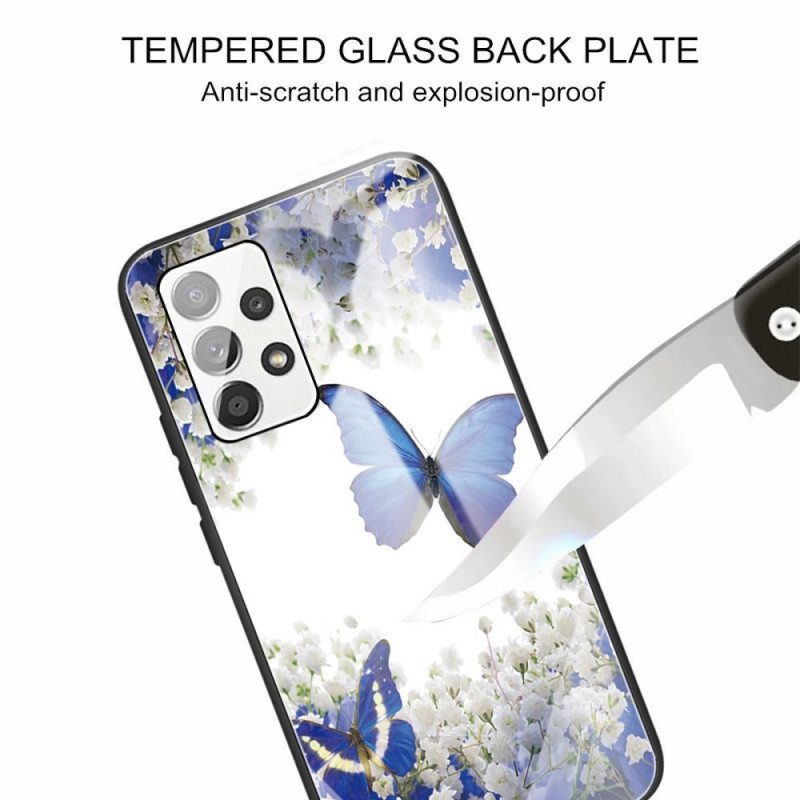 Kuori Samsung Galaxy A13 Butterflies Design Karkaistu Lasi