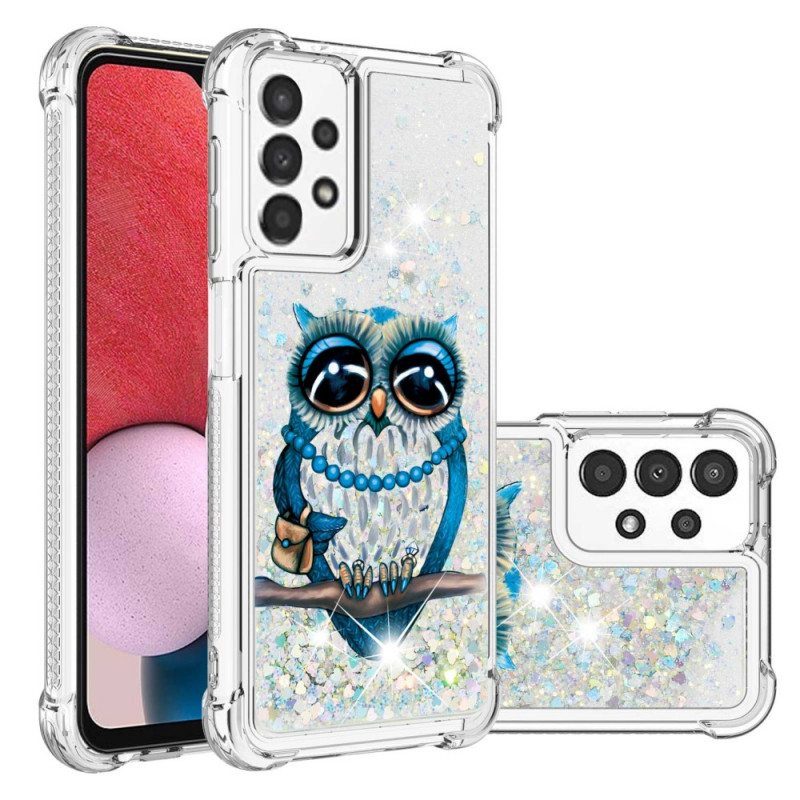 Kuori Samsung Galaxy A13 Neiti Owl Sequins