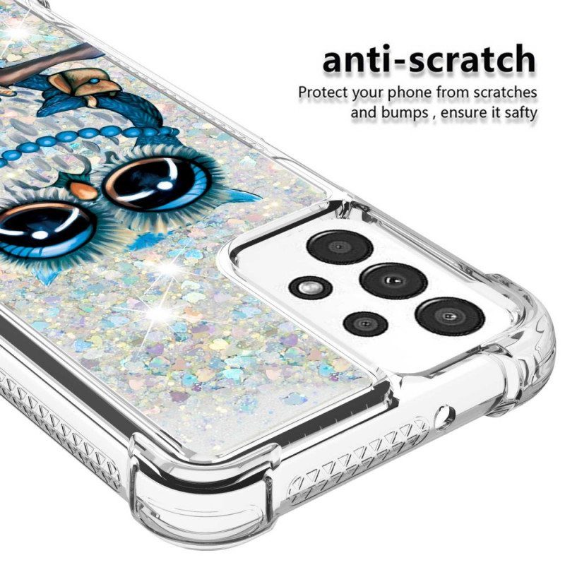 Kuori Samsung Galaxy A13 Neiti Owl Sequins