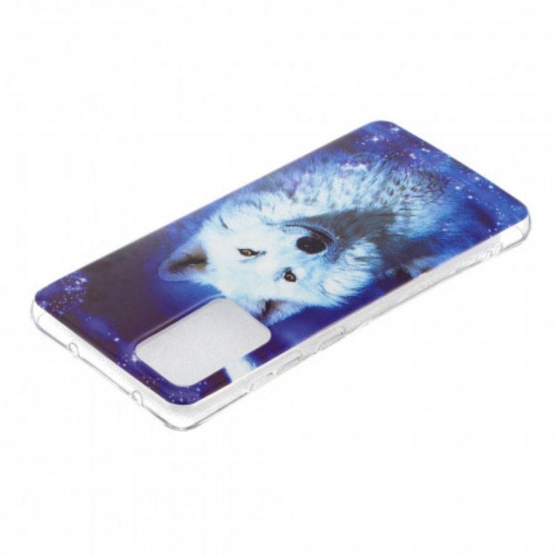 Kuori Samsung Galaxy A52 4G / A52 5G / A52s 5G Fluoresoiva Wolf-sarja