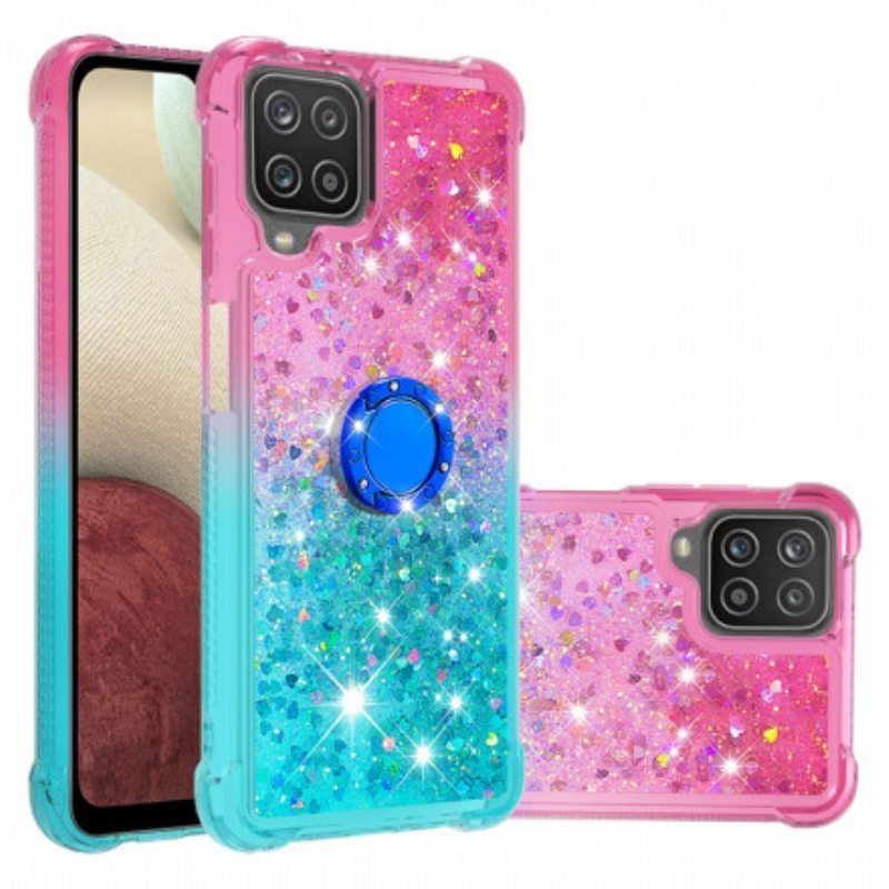 Kuori Samsung Galaxy M12 / A12 Glitter Ring-kiinnike