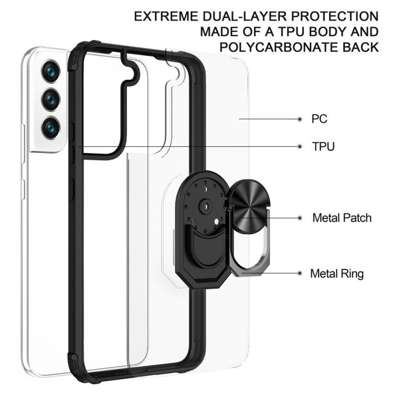 Kuori Samsung Galaxy S23 Plus 5G Läpinäkyvä Rengastuella