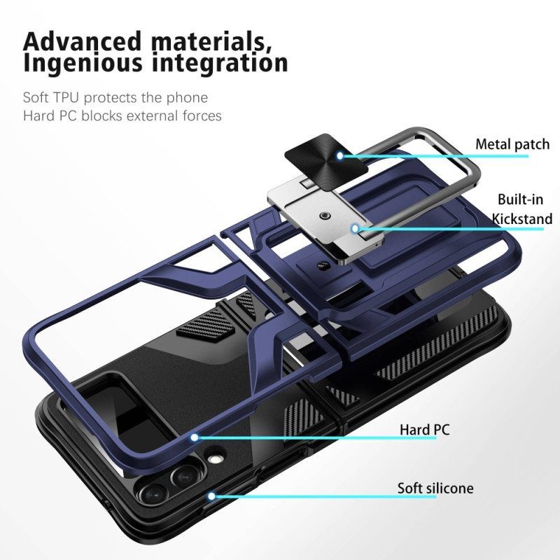 Kuori Samsung Galaxy Z Flip 4 Kotelot Flip Renkaan Tuki