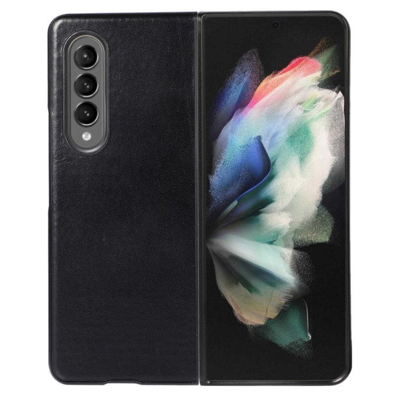 Kuori Samsung Galaxy Z Fold 4 Klassinen Aito Lehmännahka