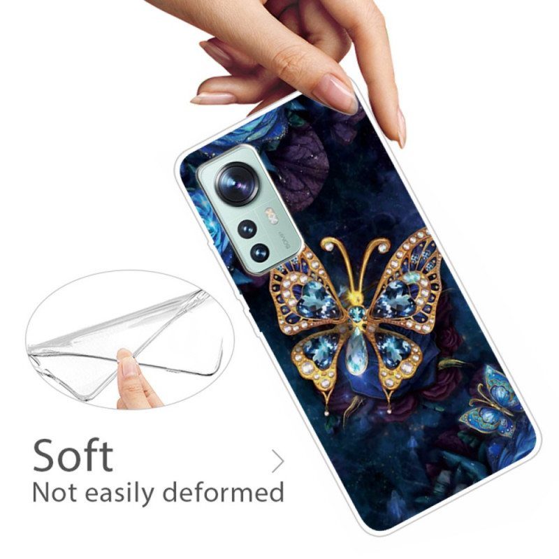 Kuori Xiaomi 12 / 12X Enchanted Butterfly Silikoni