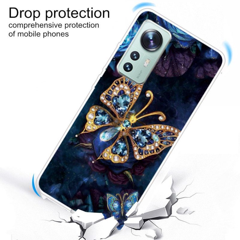 Kuori Xiaomi 12 / 12X Enchanted Butterfly Silikoni