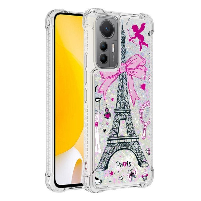 Kuori Xiaomi 12 Lite Eiffel-tornin Paljetteja