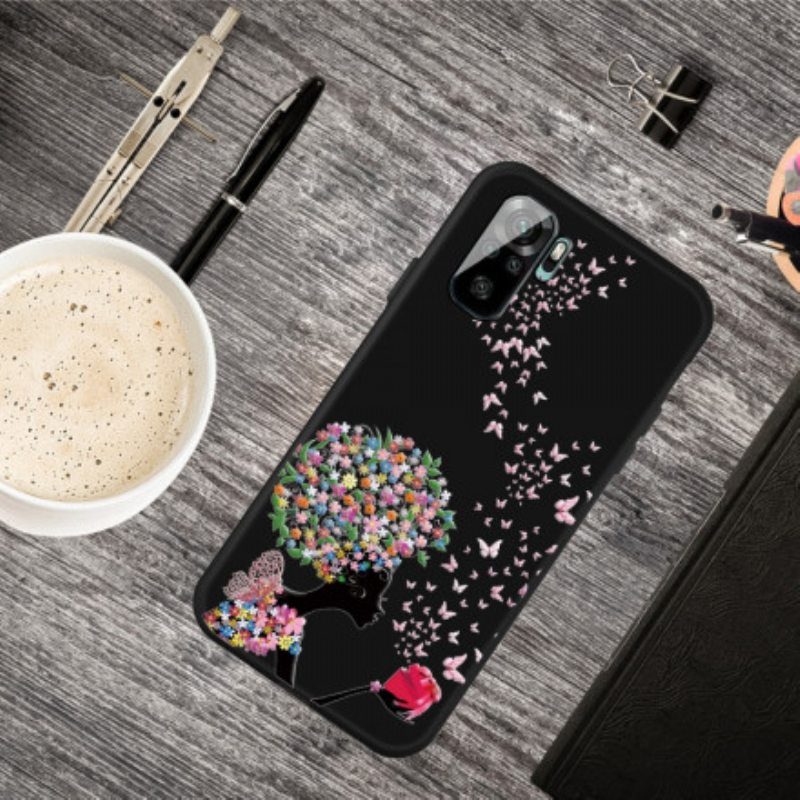 Kuori Xiaomi Redmi Note 10 / 10S Flower Head -nainen