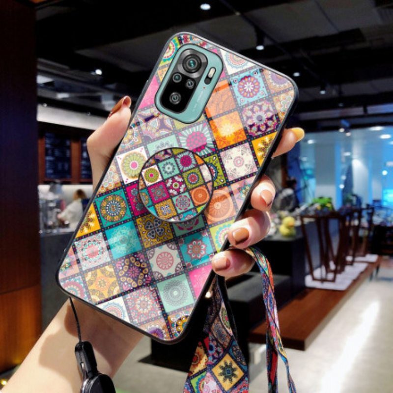 Kuori Xiaomi Redmi Note 10 / 10S Patchwork Magneettipidike