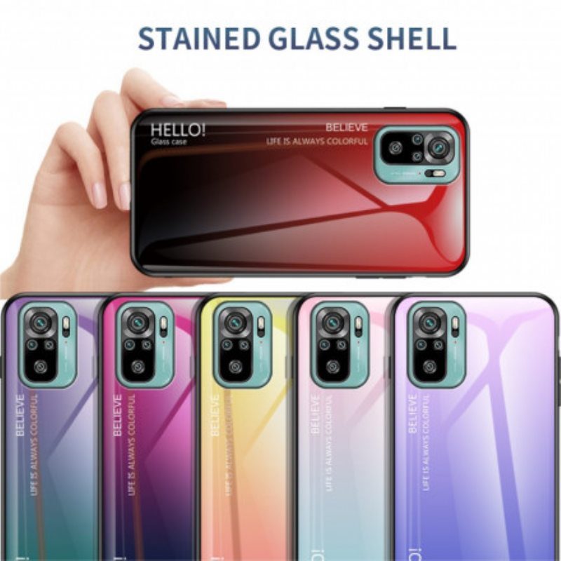 Kuori Xiaomi Redmi Note 10 / 10S Tempered Glass Hei