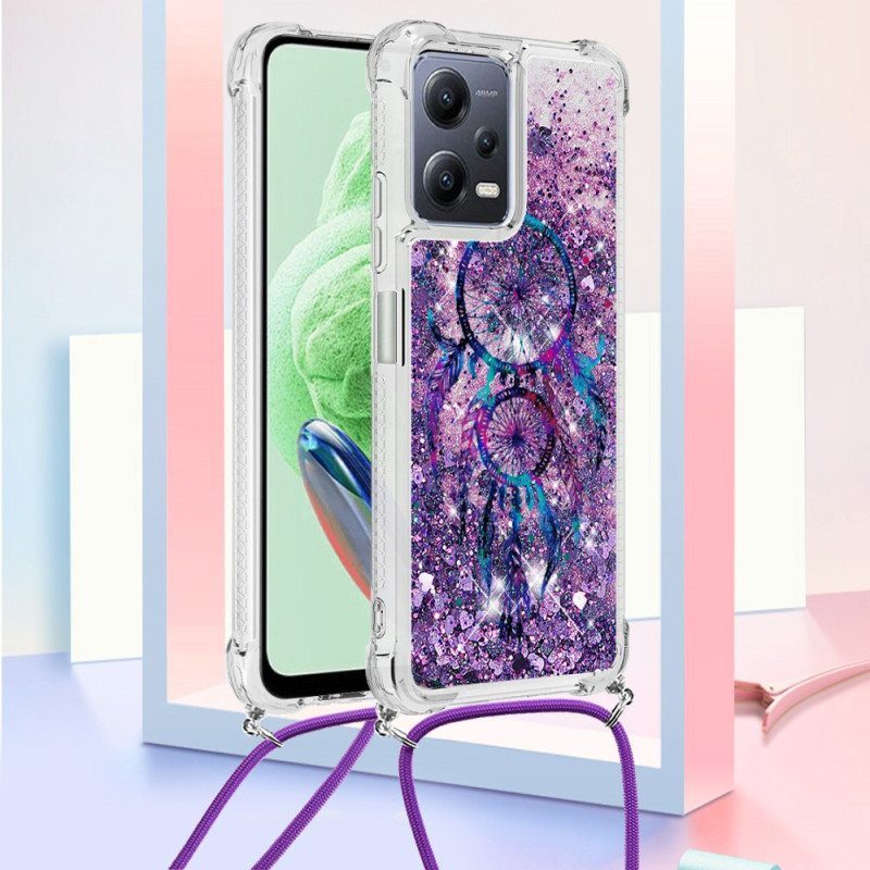 Kuori Xiaomi Redmi Note 12 5G Kiristysnyörillä Paljetin Kiristysnyöri Dream Catcher