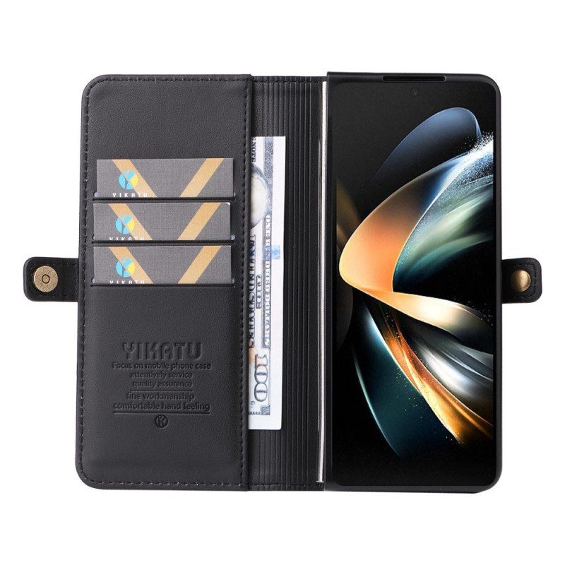 Nahkakotelo Samsung Galaxy Z Fold 4 Yikatu Yk-001