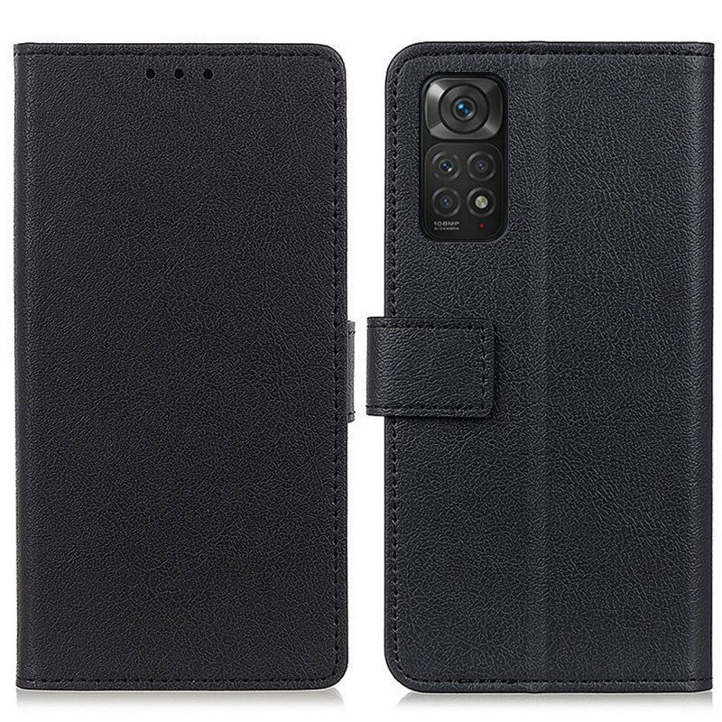 Nahkakotelo Xiaomi Redmi Note 11 / 11S Premium Lychee Faux Leather