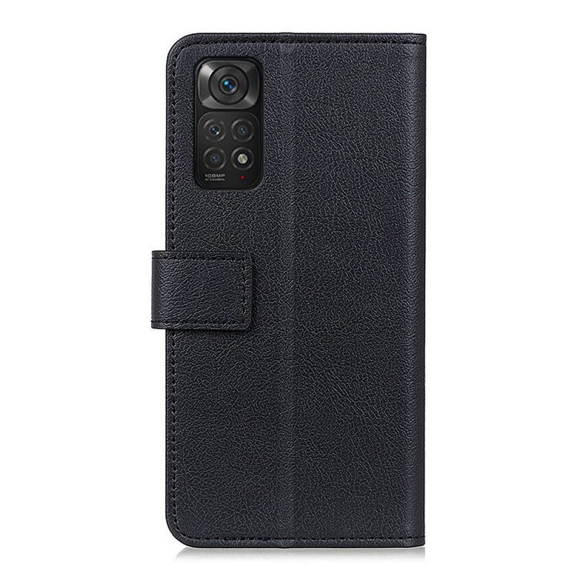 Nahkakotelo Xiaomi Redmi Note 11 / 11S Premium Lychee Faux Leather