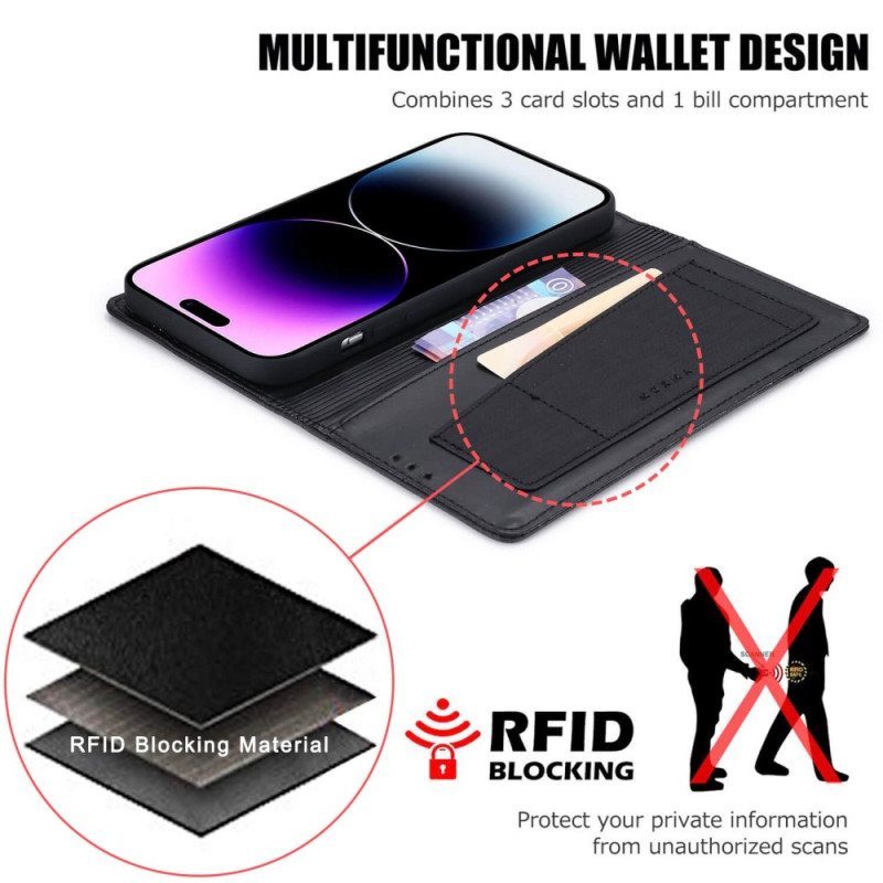 Puhelinkuoret iPhone 14 Pro Max Kotelot Flip Rfid