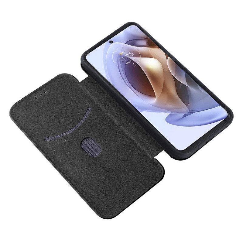 Puhelinkuoret Moto G71 5G Kotelot Flip Värillinen Hiilisilikoni