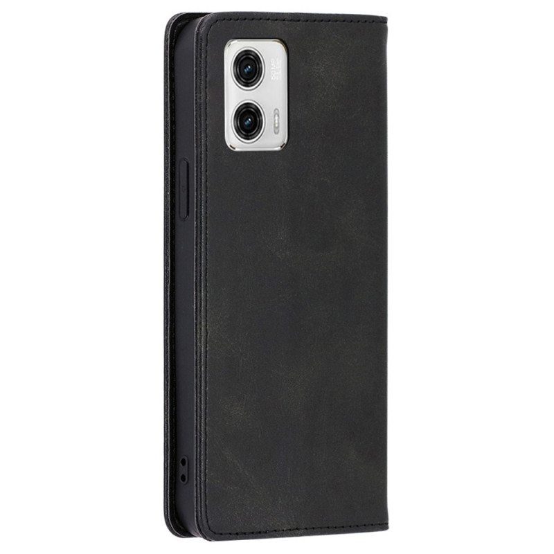 Puhelinkuoret Moto G73 5G Kotelot Flip Keinonahka