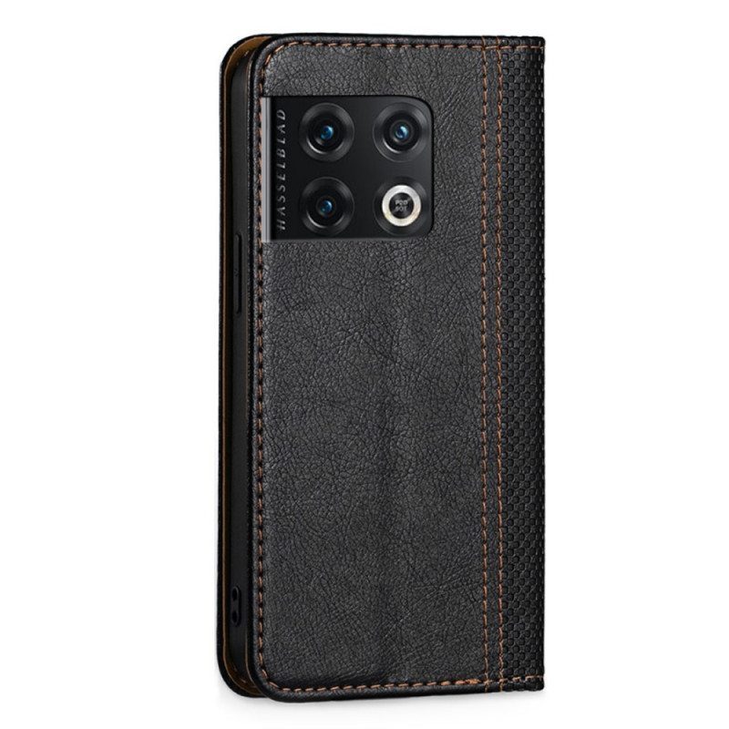 Puhelinkuoret OnePlus 10 Pro 5G Kotelot Flip Vintage Keinonahkaa