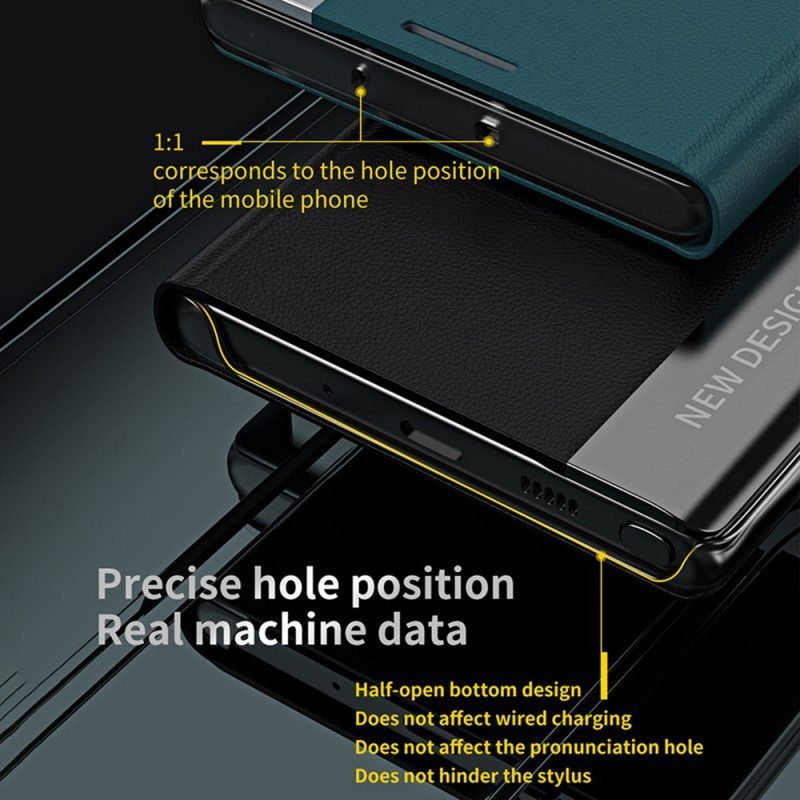 Puhelinkuoret Samsung Galaxy M12 / A12 Kotelot Flip Keinonahka