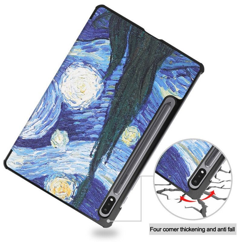 Puhelinkuoret Samsung Galaxy Tab S8 / Tab S7 Starry Night Kynäpidike