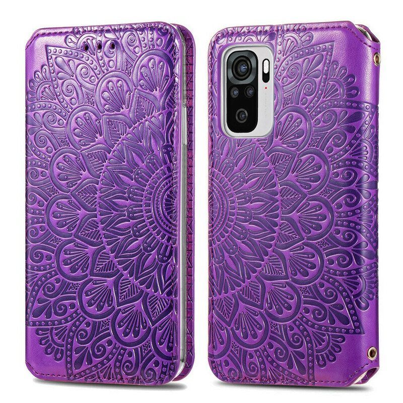 Puhelinkuoret Xiaomi Redmi Note 10 / 10S Kotelot Flip Intense Mandala