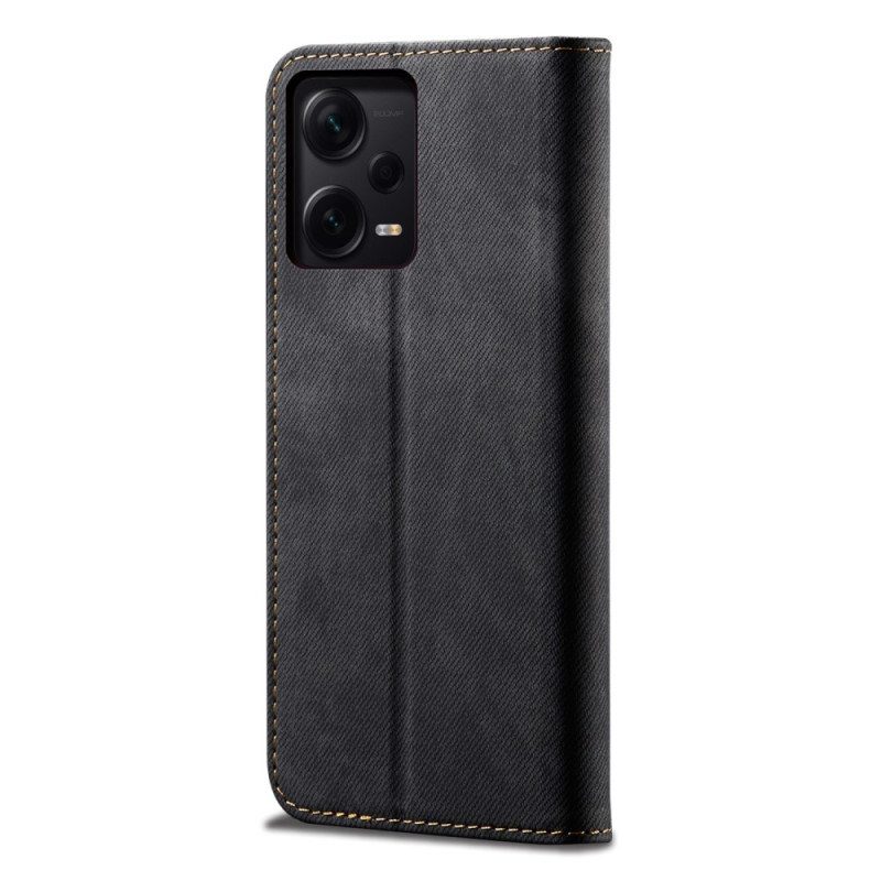 Puhelinkuoret Xiaomi Redmi Note 12 Pro Plus Kotelot Flip Denim Kangas